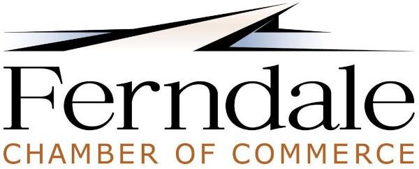 The logo for the Ferndale chamber of commerce
