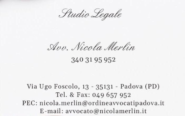 Avv. Nicola Merlin
