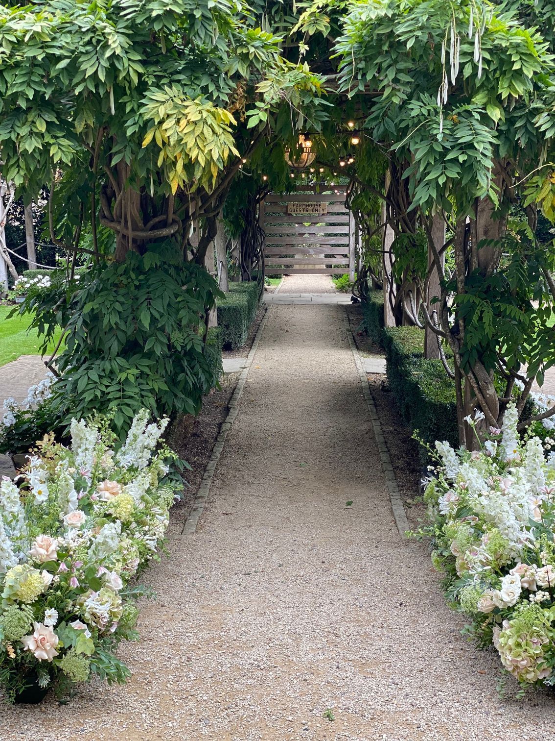 Aisle Flowers by Papaver Studio at the Tythe Barn Launton