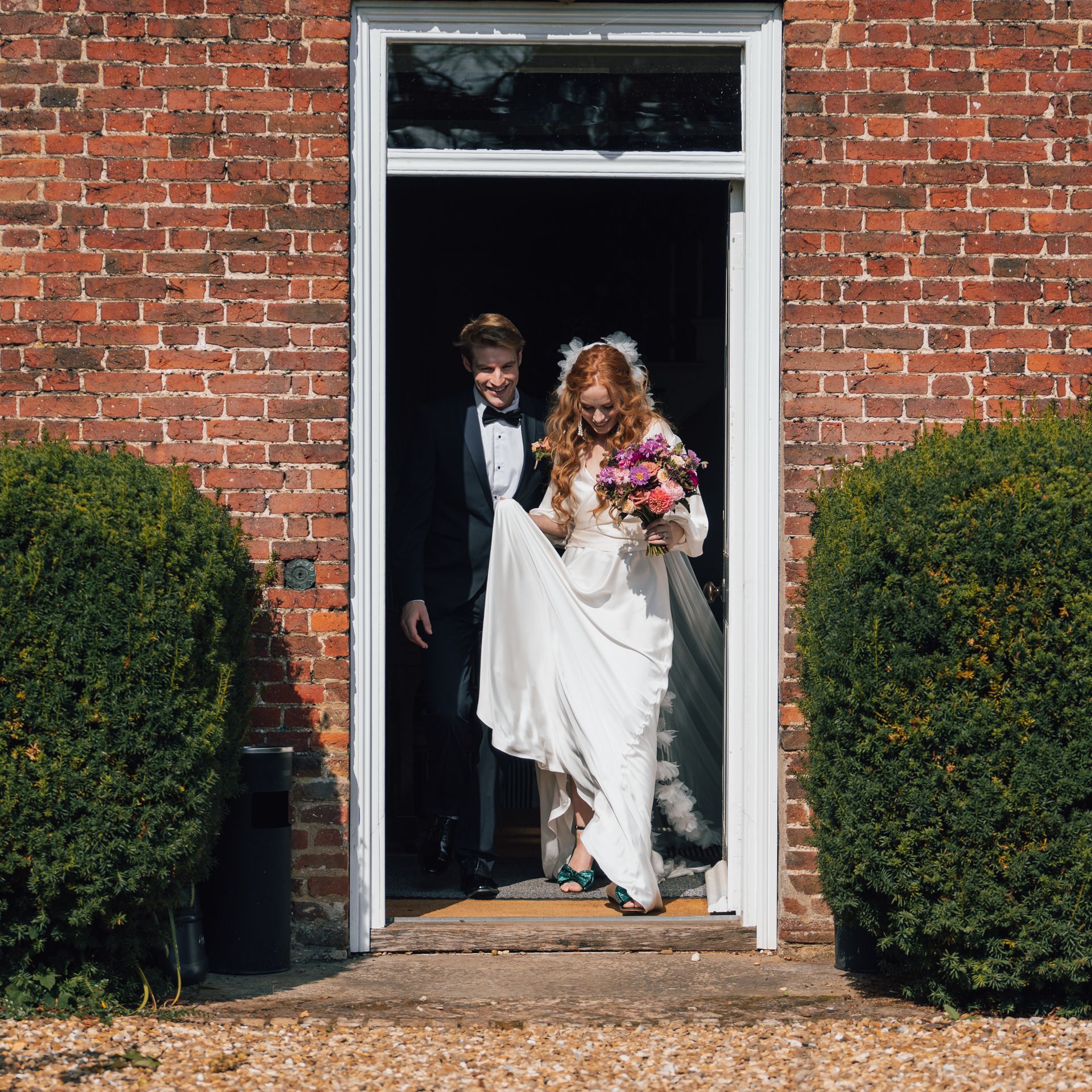 Bride and Groom Sandon Manor
