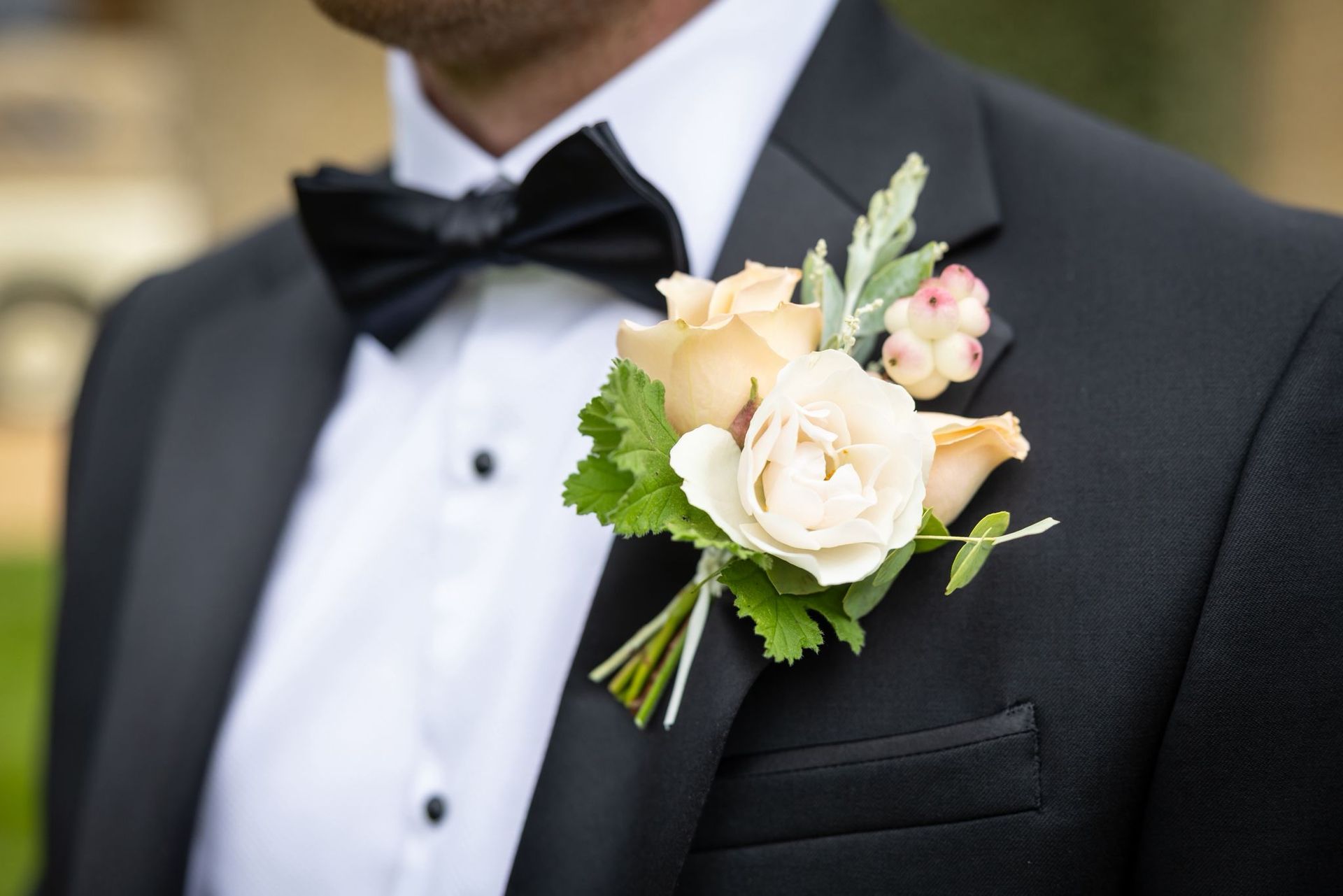 Grooms Buttonhole Oxfordhire Wedding