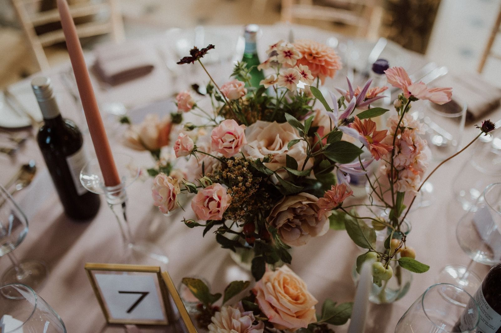 Wedding Breakfast flowers