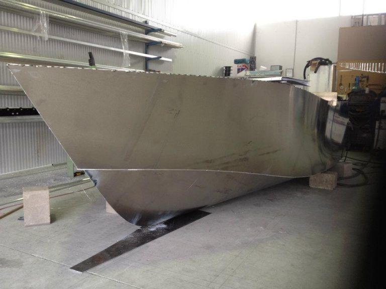 custom vessel under construction