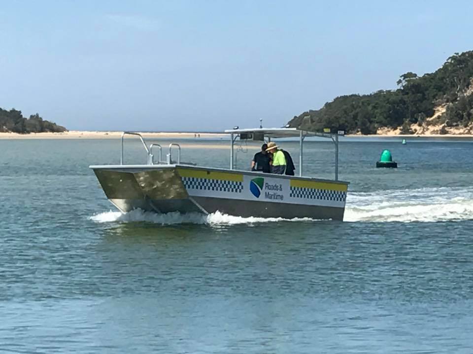 boat moving on water
