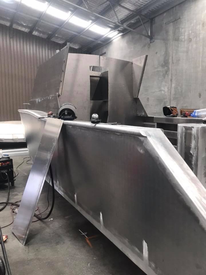 custom boat under construction