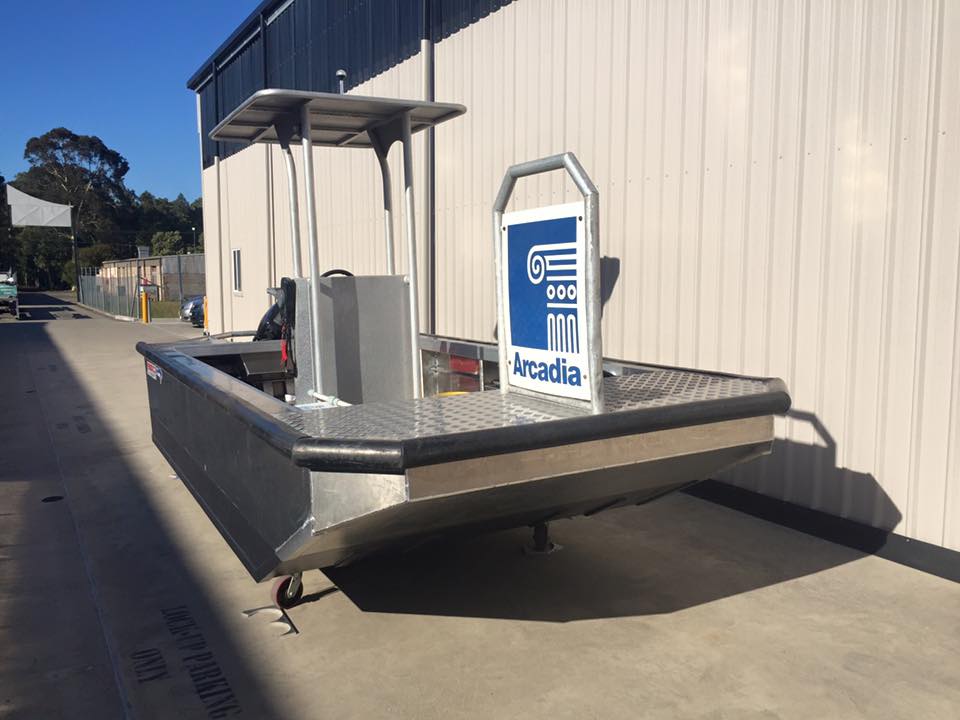 bow shot of a commercial vessel on land