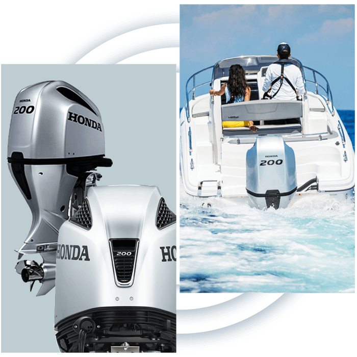 Honda outboard motor for boats