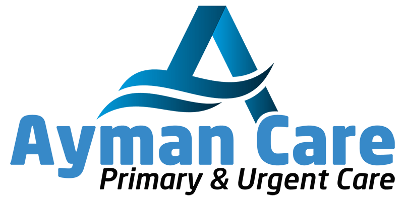 the logo for ayman care primary and urgent care