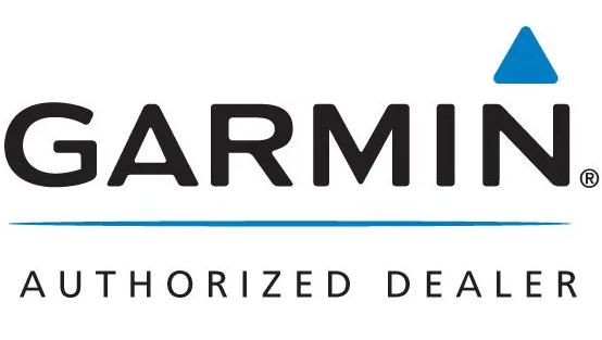 The garmin authorized dealer logo is shown on a white background.