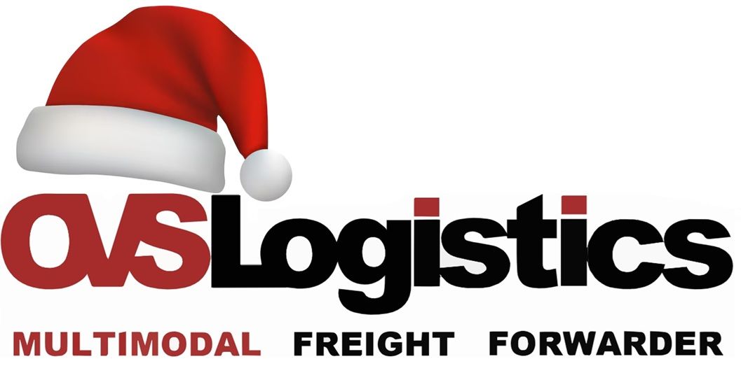 OVS Logistics logo with red and black text: 