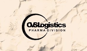 CVS Logistics Pharma Division logo on wrinkled white paper with snowflake design.