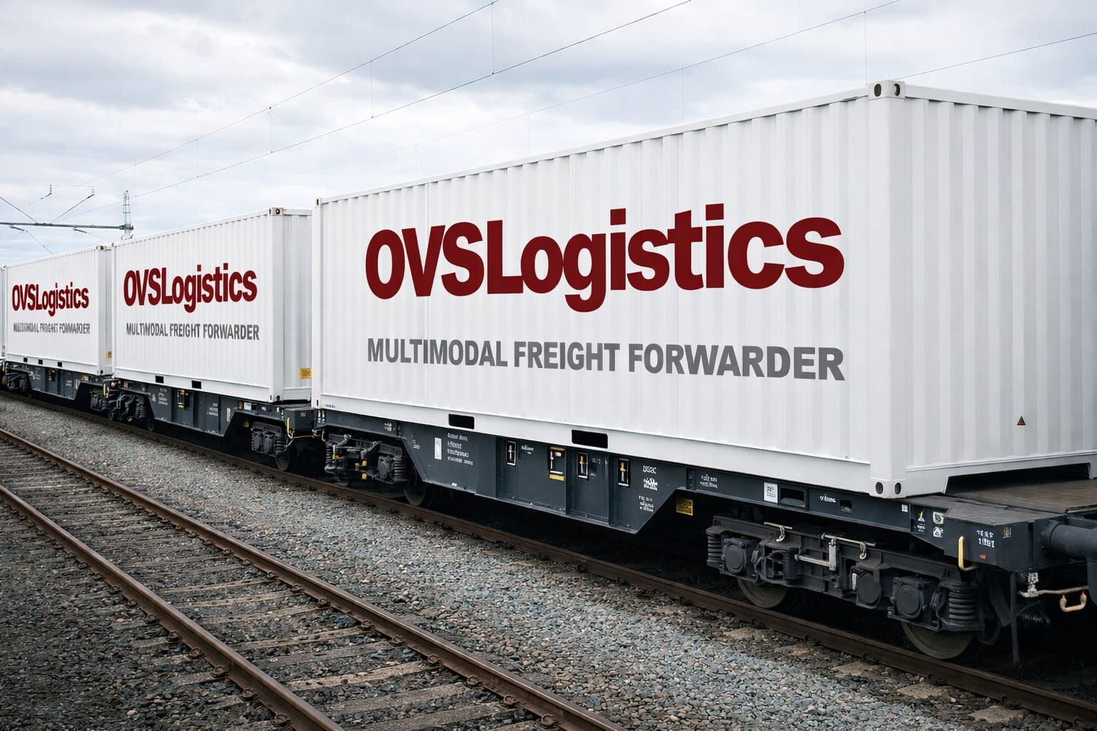 White train cars with 