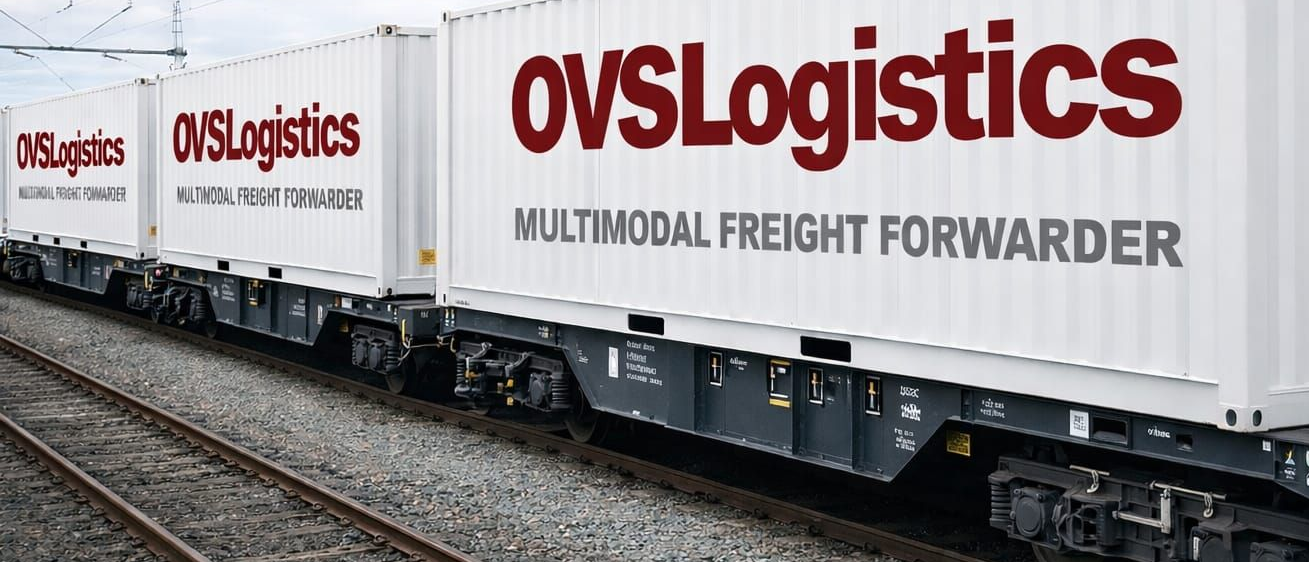 White freight containers with 