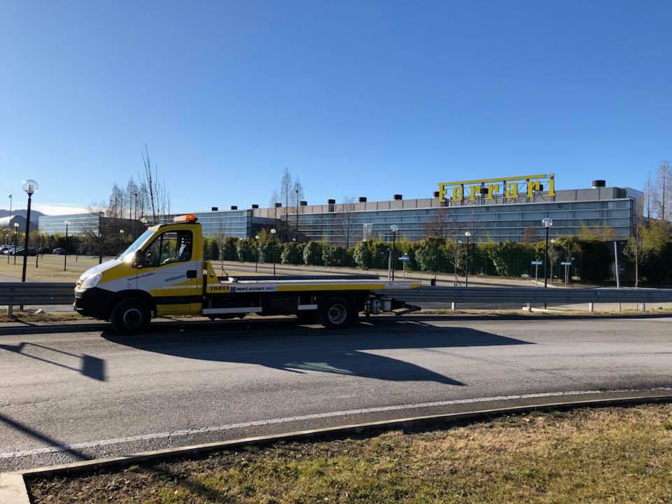 carroattrezzi nel parco mezzi