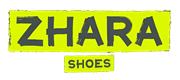 Un logotipo para una zapatería llamada Zhara Shoes.