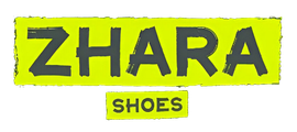 Un logotipo para una zapatería llamada Zhara Shoes.