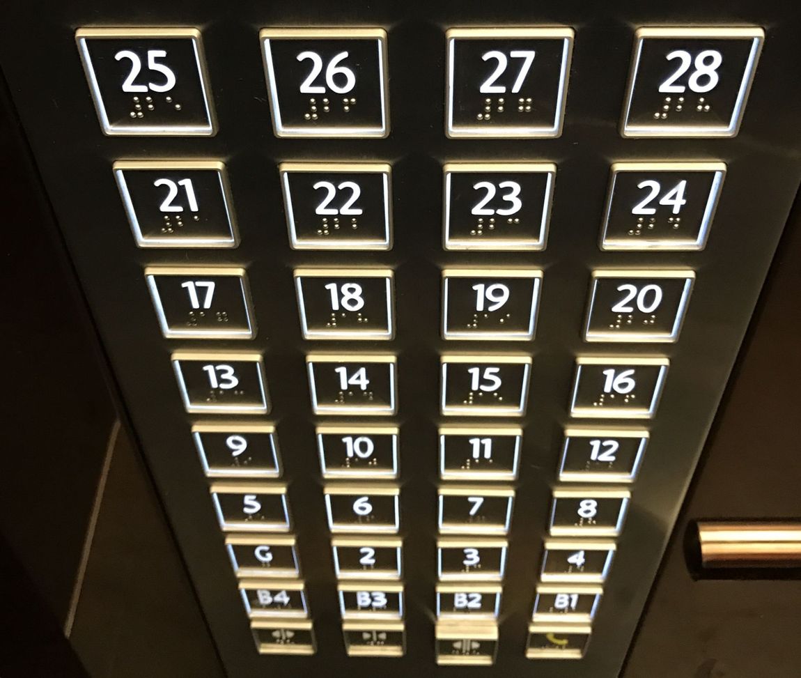 pulsantiera piani ascensore
