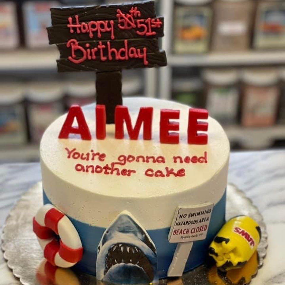 A birthday cake for aimee that says you 're gonna need another cake