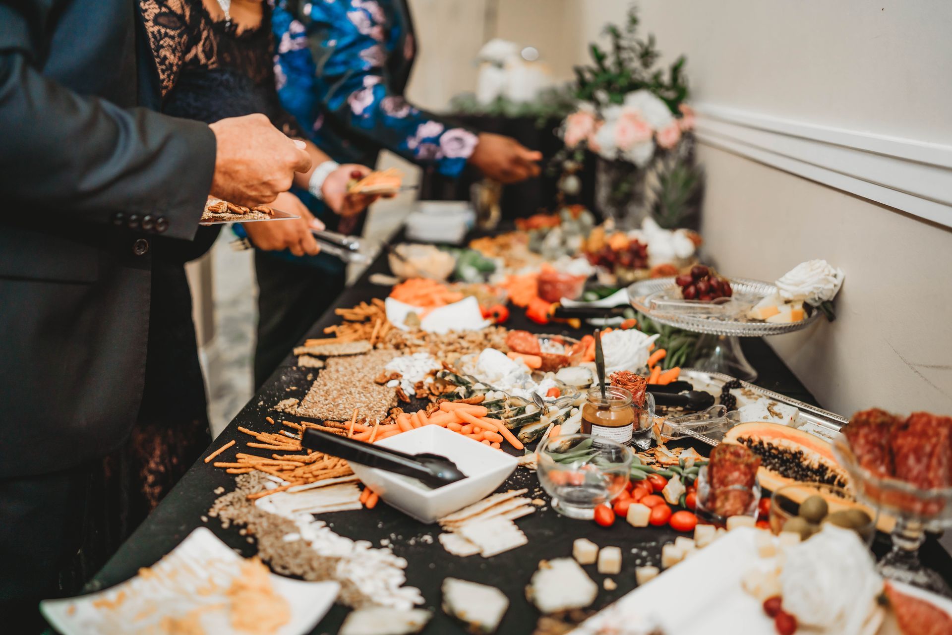 Real Identity Ministries sober soiree event photo shoot -food table at the event