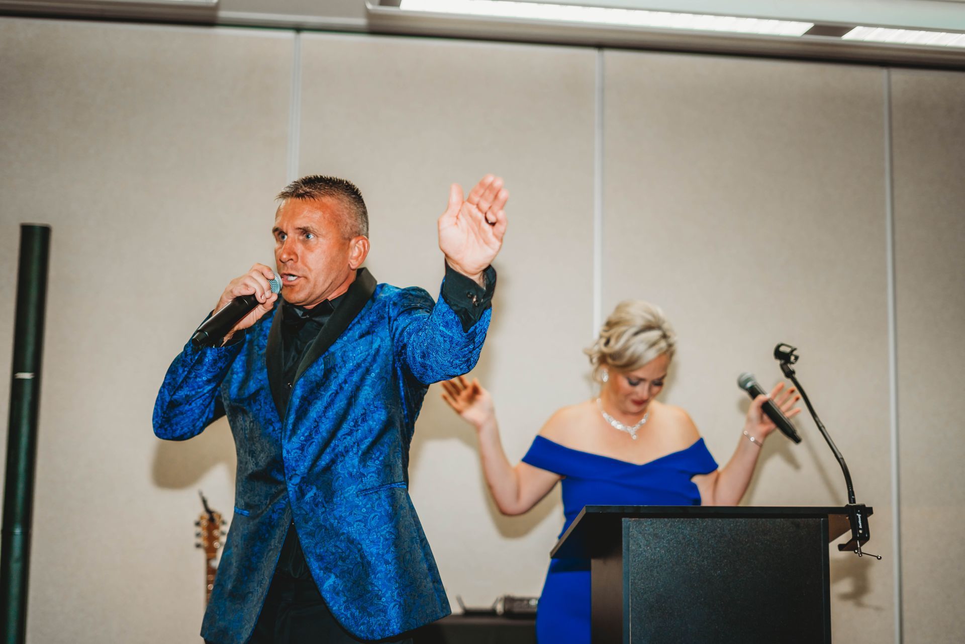 Real Identity Ministries sober soiree event photo shoot - view preaching at the event