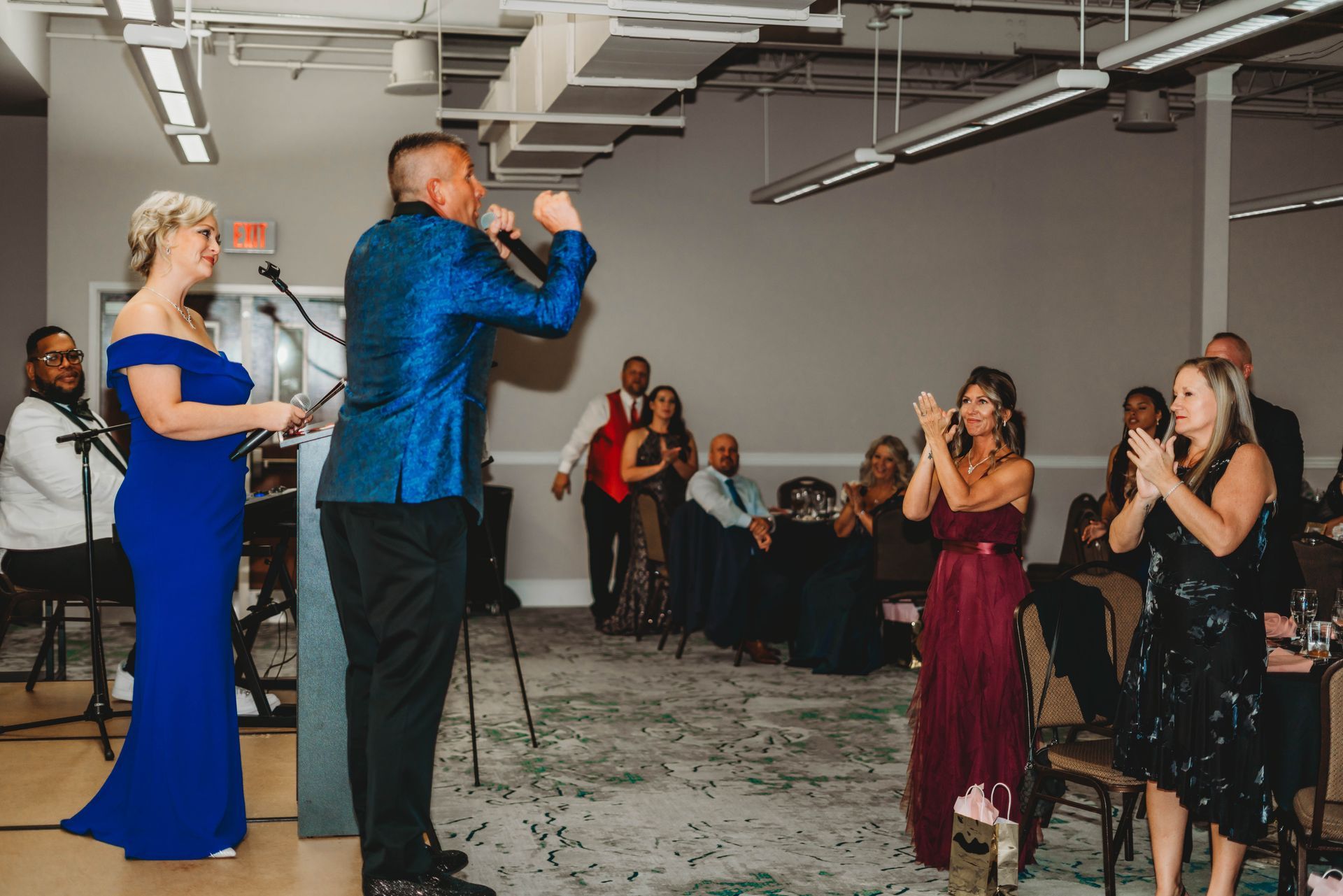 Real Identity Ministries sober soiree event photo shoot - view preaching at the event