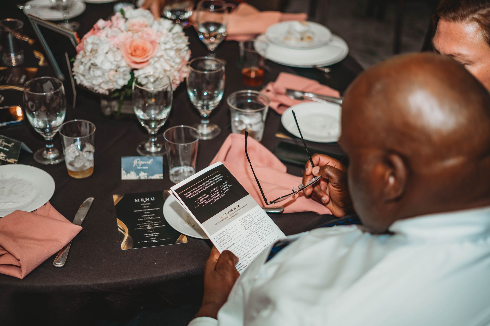 Real Identity Ministries sober soiree event photo shoot -food table at the event