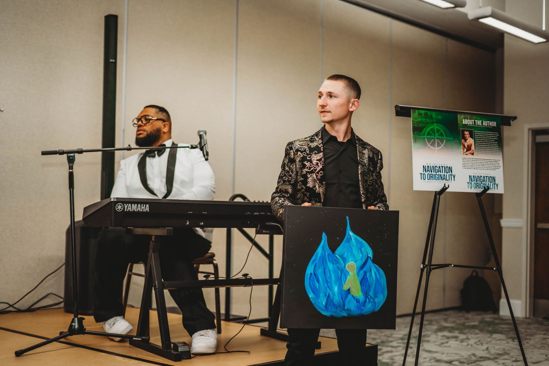 Real Identity Ministries sober soiree event photo shoot - worship service at the event