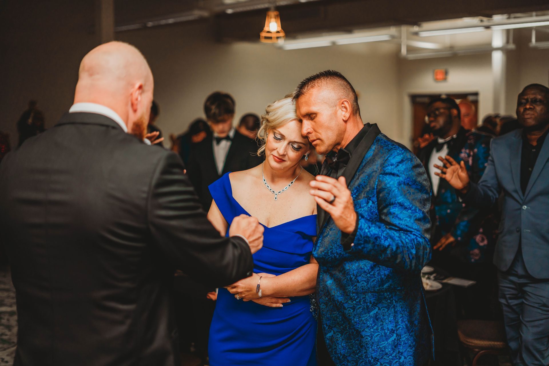 Real Identity Ministries sober soiree event photo shoot - group talking at the event