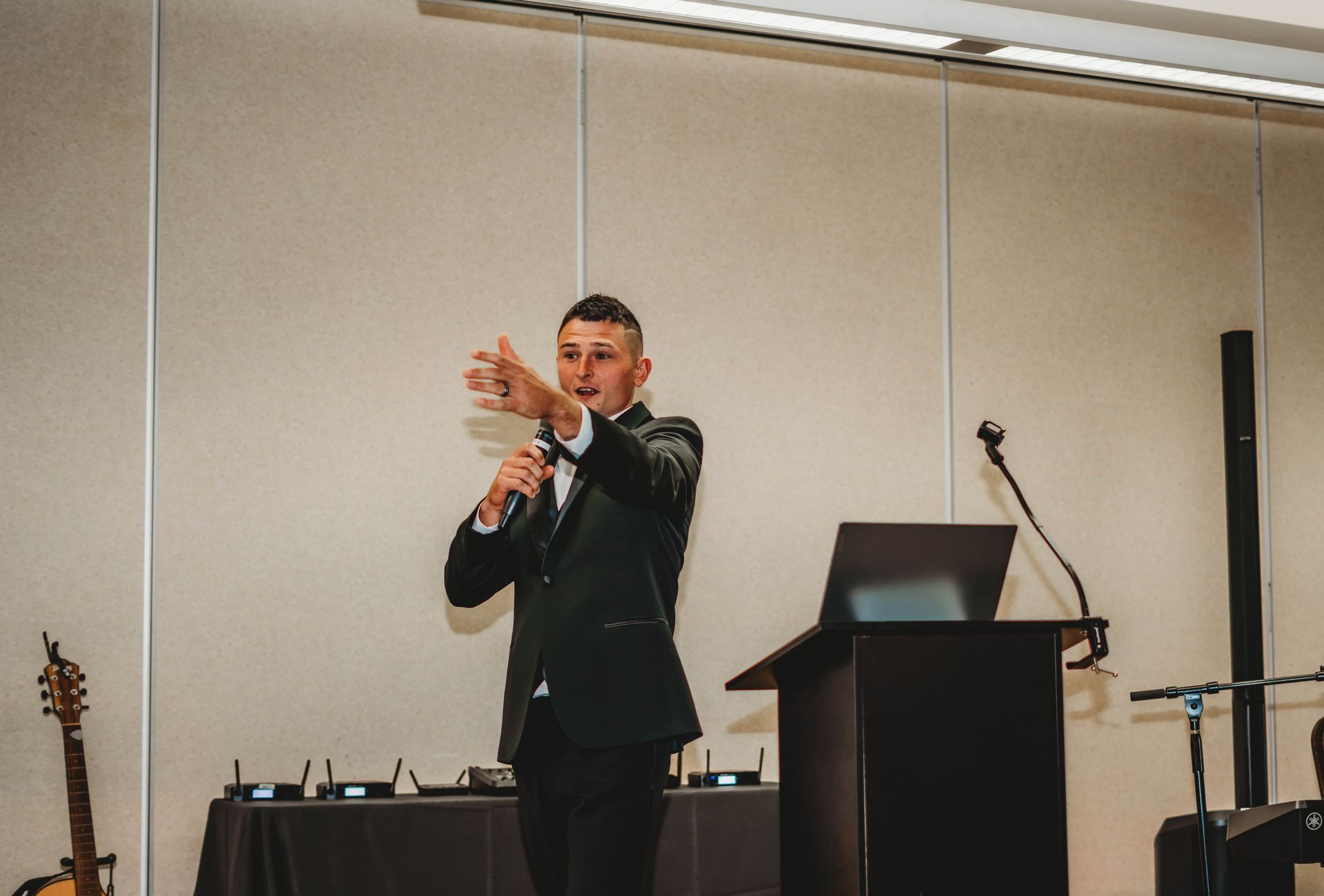 Real Identity Ministries sober soiree event photo shoot - speaker at the event