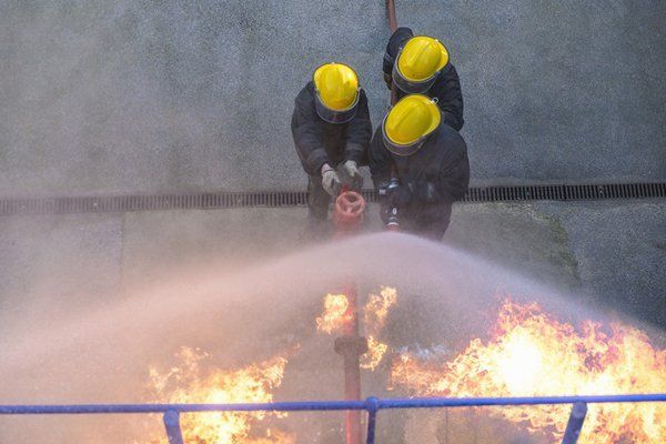 Fire extinguishing team