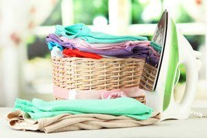 a basket of clothes