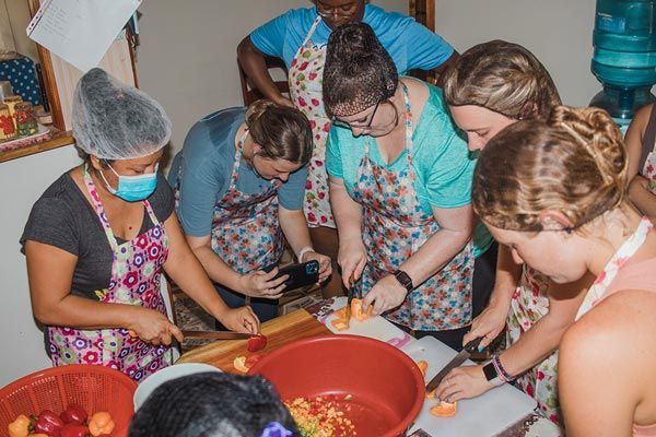 Students engage with local women's groups in Belize