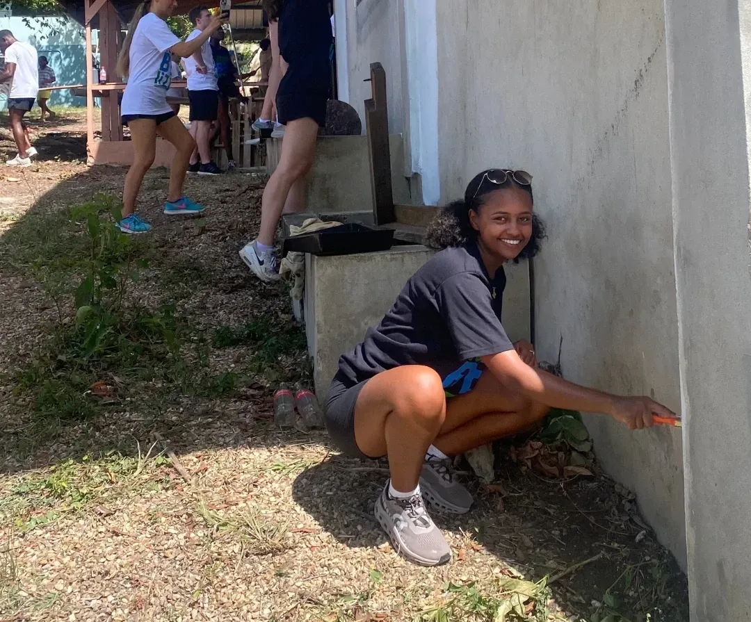 Students learning about flora and fauna in Belize