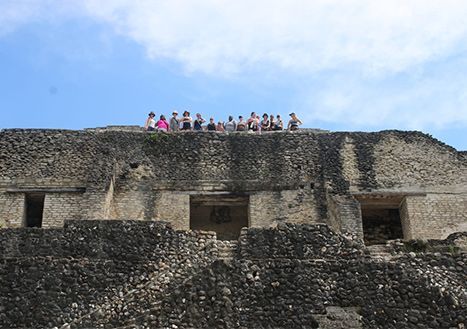 Public health students and faculty Maya History Site