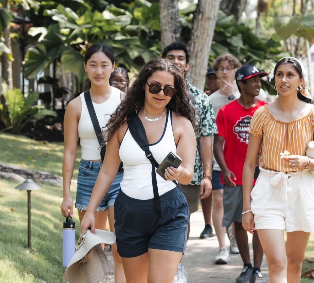 Students learn about traditional medicine