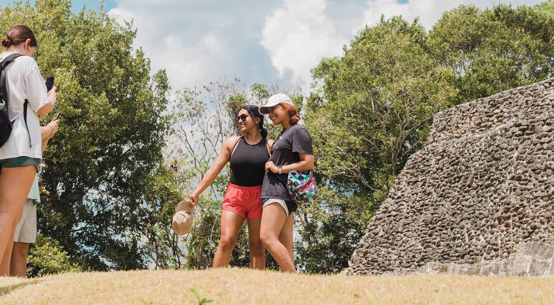 UGA Pre-Med Students at Xuanantunich Archaeological Reserve in Belize