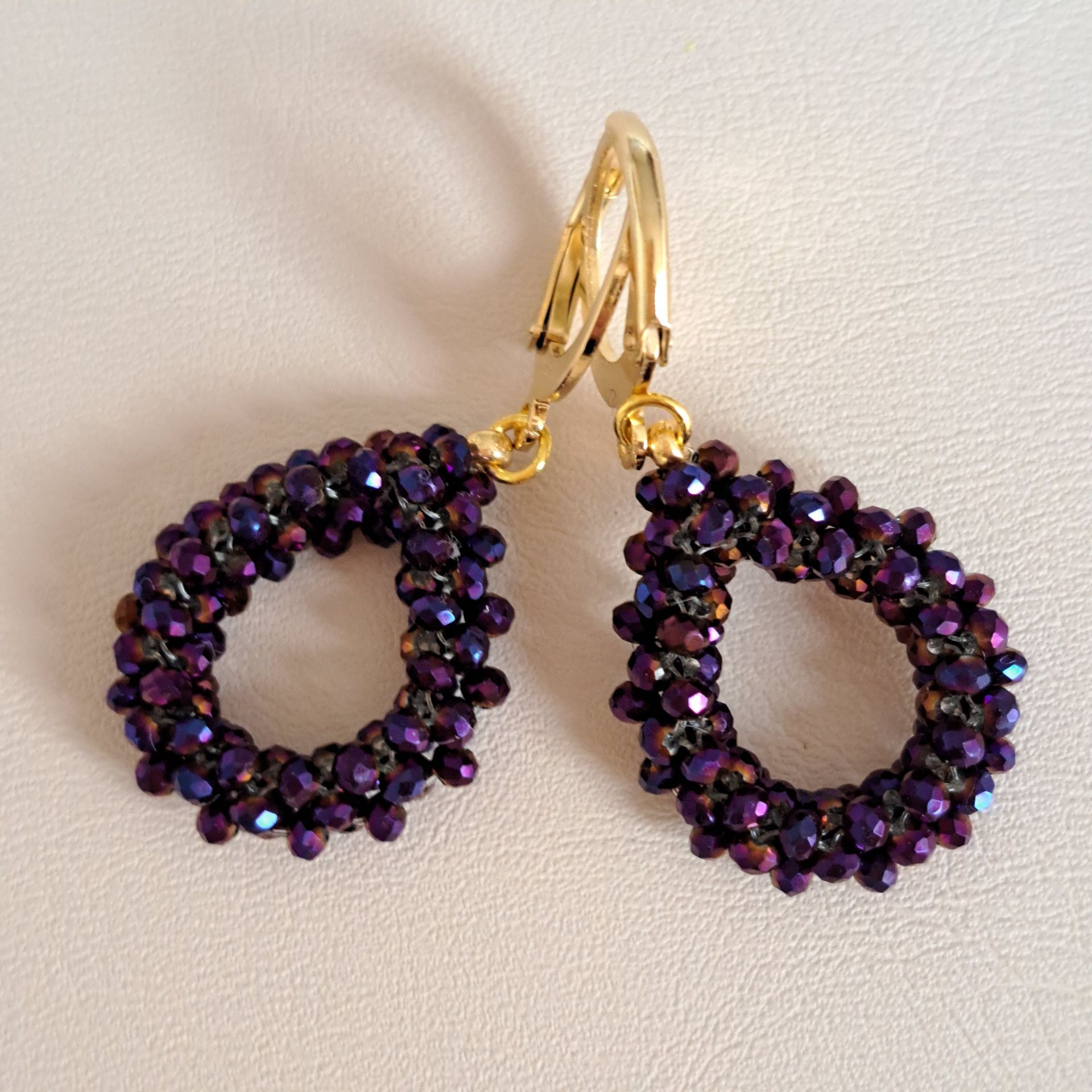 D2 171 Oorbellen Paars