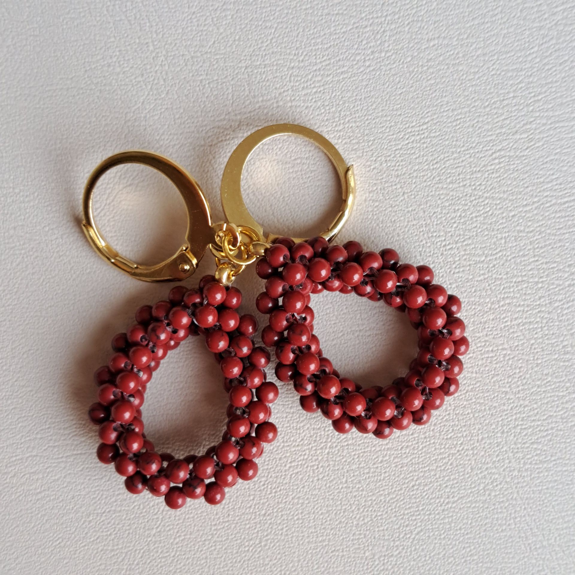 D2 204 Oorbellen bruin