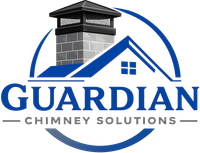 The logo for guardian chimney solutions llc has a bird on it.