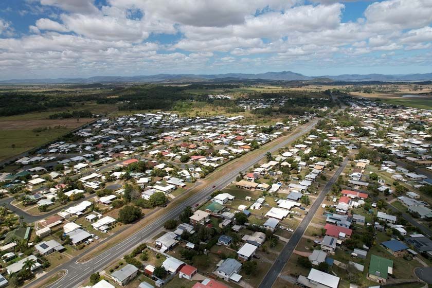 Ariel View Of Streets And Houses In Walkerston — Reed Plumbing Industries in Walkerston, QLD