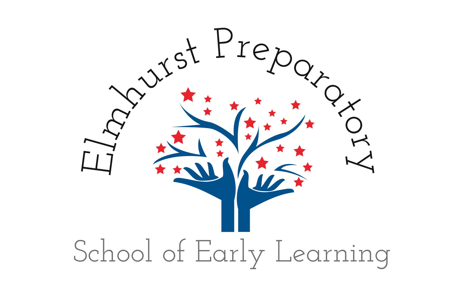 The logo for elmhurst preparatory school of early learning
