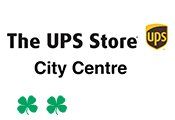 The ups store city centre logo is shown on a white background.
