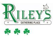 A logo for a restaurant called riley 's gathering place.