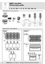 componenti ugelli, schede tecniche ugelli, informazioni ugelli 