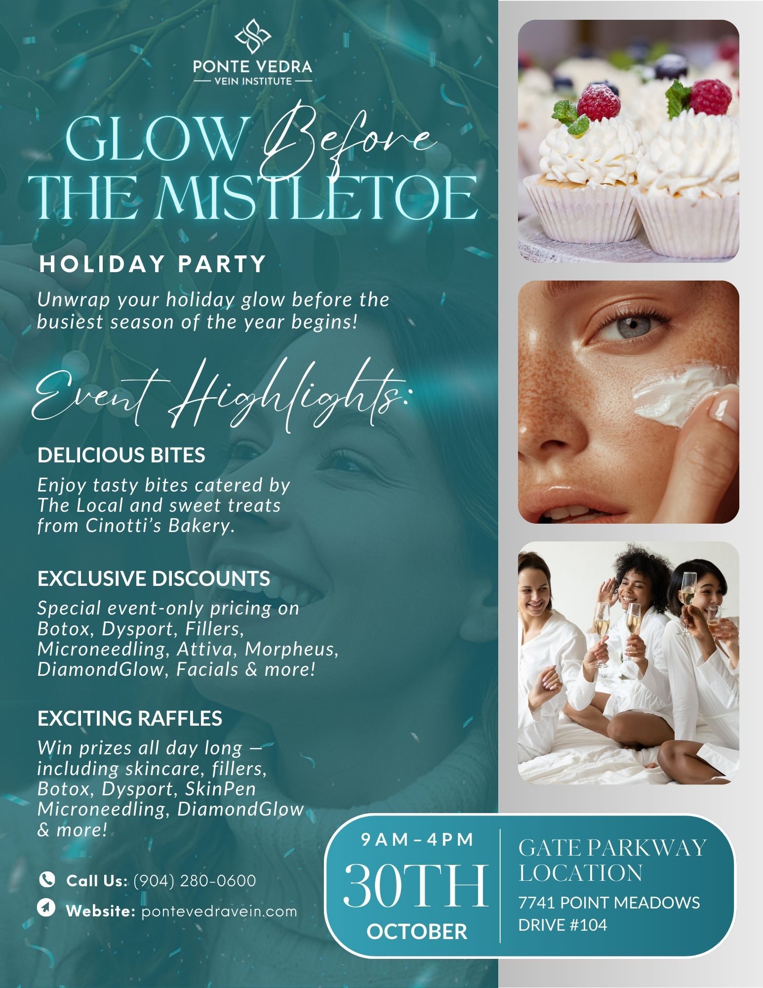 Holiday party poster: 