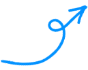 a blue arrow pointing up on a white background .