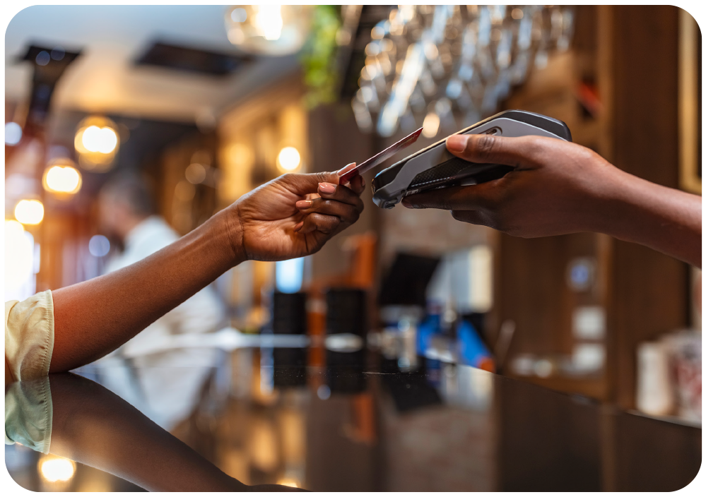 Restaurant card payment