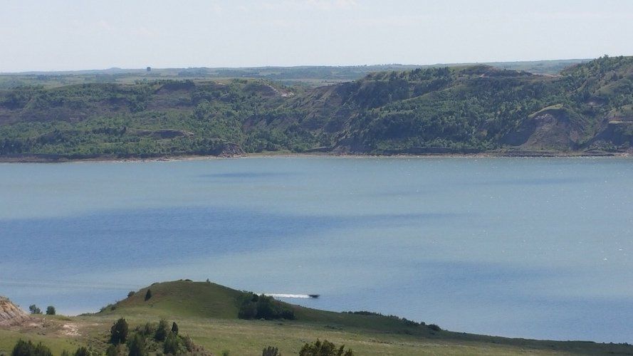 View of Lake Sakakawea from Hilltop