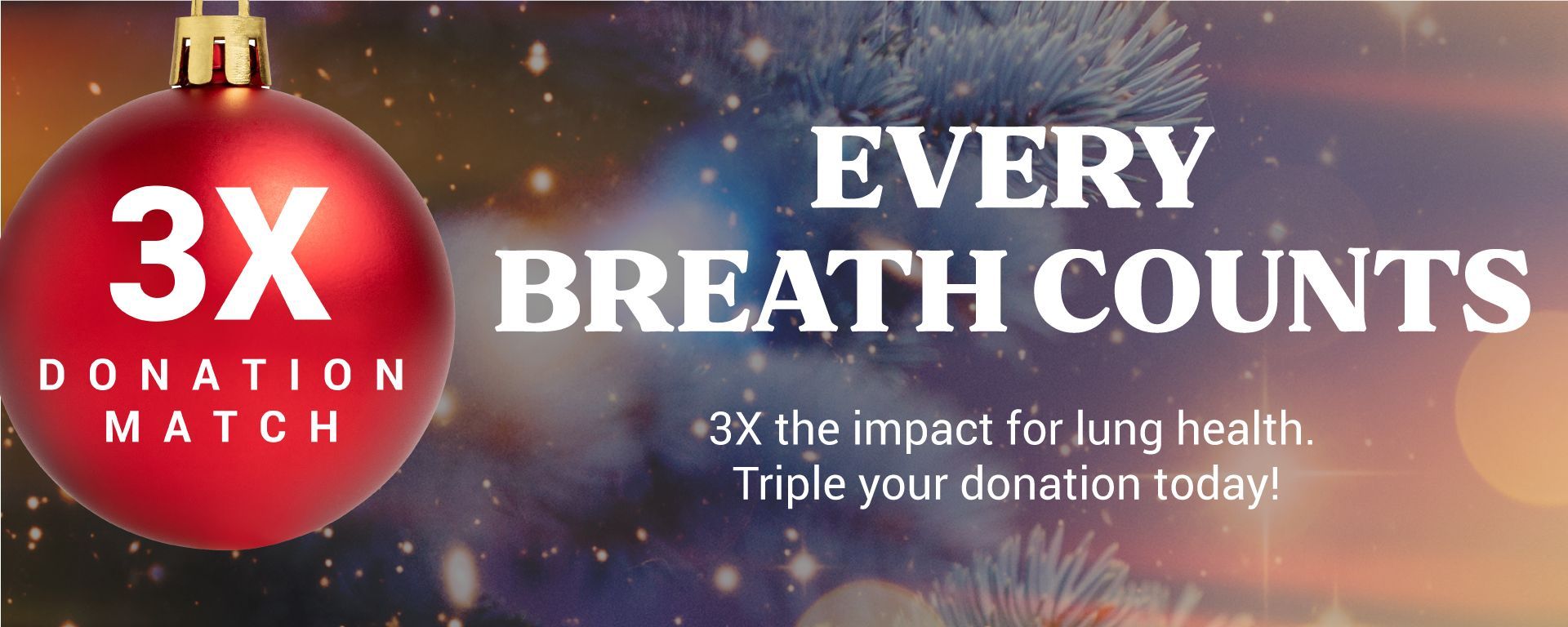 Every Breath Counts | Lung Health Foundation banner