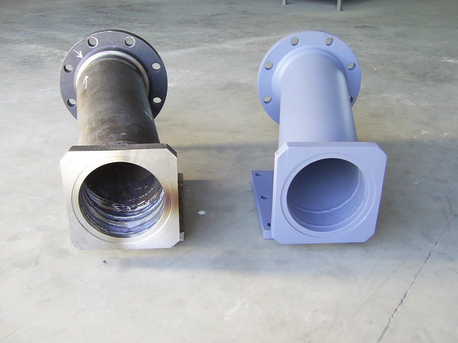 Before and after painted pipes — Coatings in Burdekin Shire, QLD